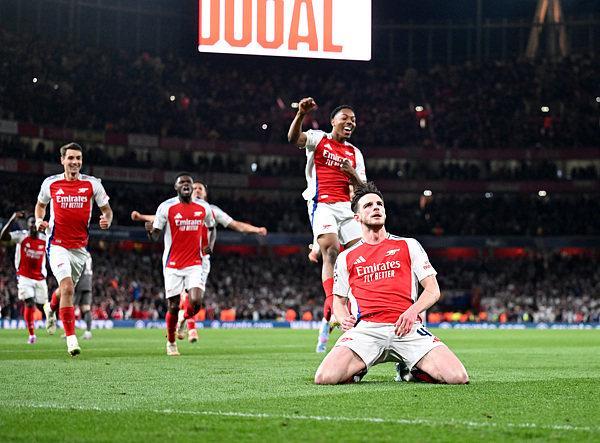 埃澤世界波賴斯破門 阿森納總比分3-1晉級八強(qiáng)