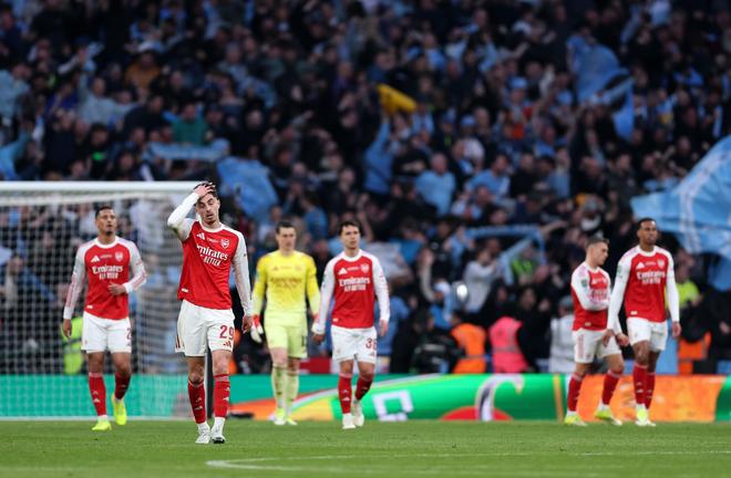 阿森納英聯(lián)杯決賽不敵曼城，英格蘭足壇仍未能出現(xiàn)四冠王