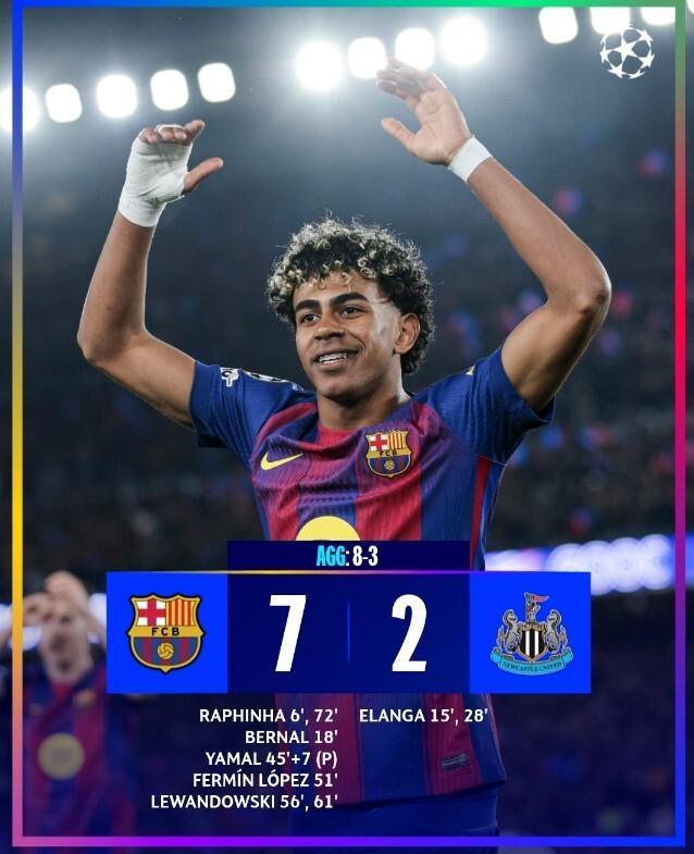 歐冠八強全部出爐：拜仁晉級戰(zhàn)皇馬，利物浦逆轉，巴薩大勝紐卡