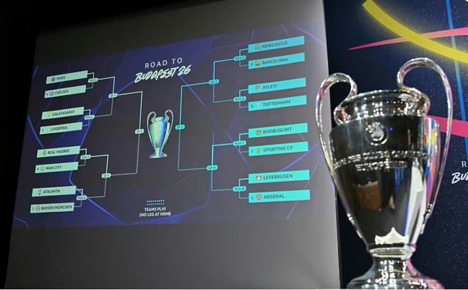 歐冠八強(qiáng)對陣出爐：阿森納碰葡萄牙體育，皇馬拜仁提前火并