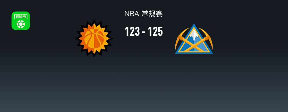 NBA戰(zhàn)報(bào)：掘金125-123險(xiǎn)勝太陽取NBA3連勝，約基奇23+17+17