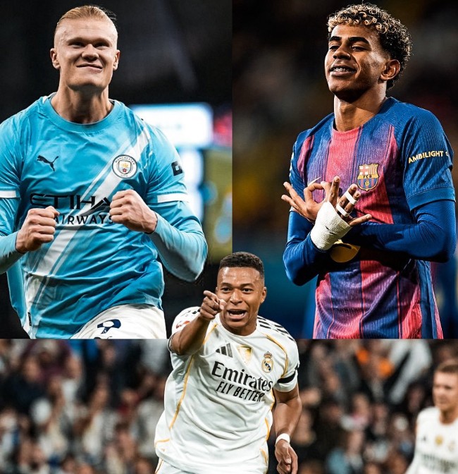 德轉(zhuǎn)列身價總榜：亞馬爾、姆巴佩、哈蘭德2億領(lǐng)跑，共20人上億