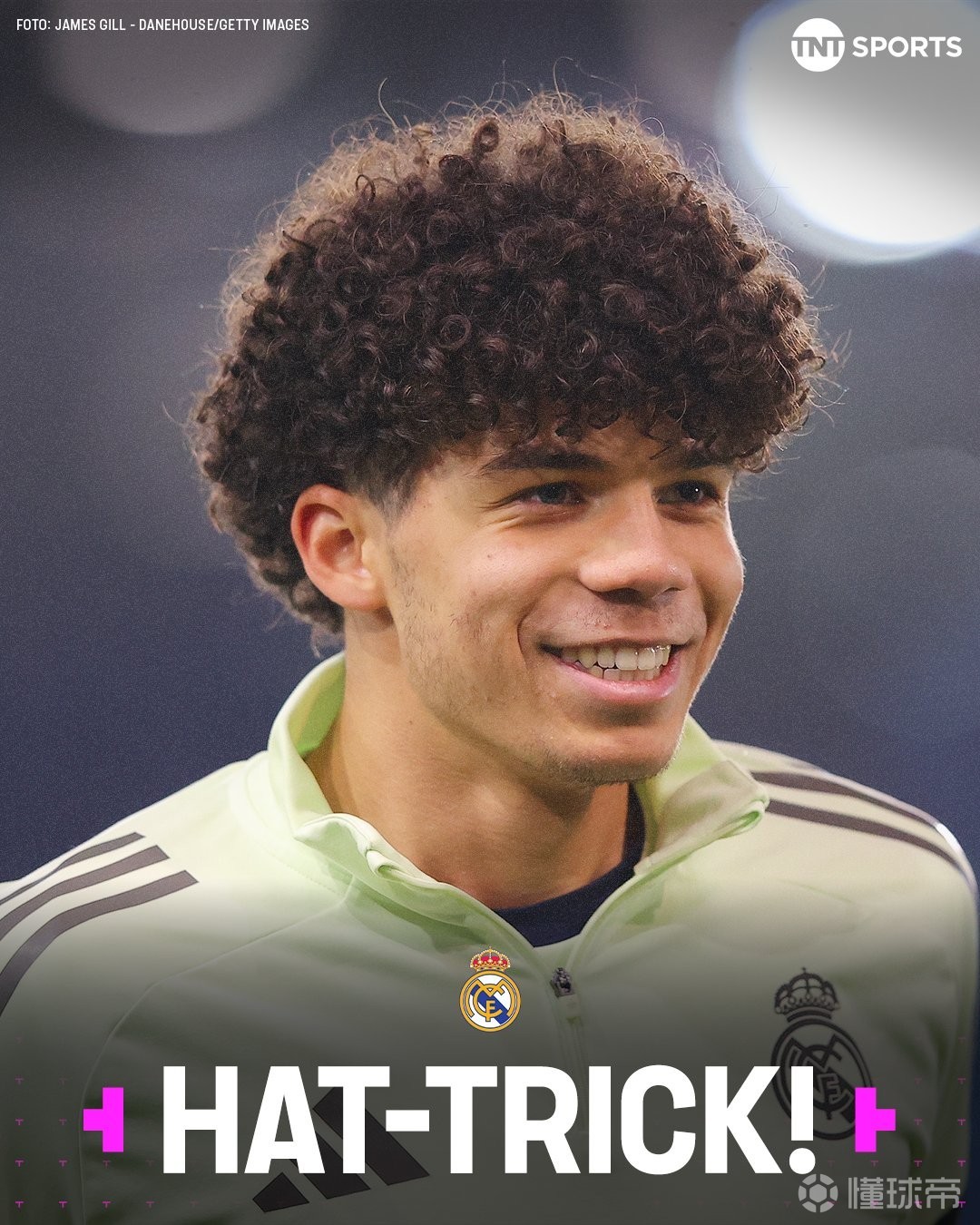 現(xiàn)年16歲，馬塞洛兒子恩佐代表皇馬U19僅用35分鐘戴帽