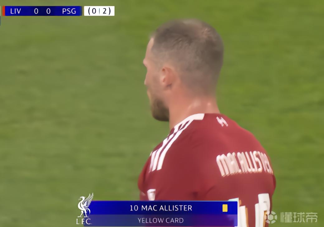 累計三黃，若利物浦晉級歐冠半決賽麥卡將因停賽缺席首回合