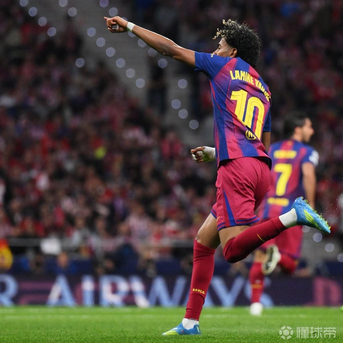 亞馬爾第4分鐘破門，為巴薩自2018年以來歐冠淘汰賽最快進球